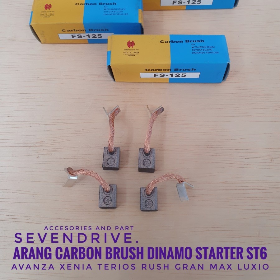 Arang Karbon Carbon Brush Dinamo Starter Avanza Xenia Terios Rush Gran Max Luxio ST3