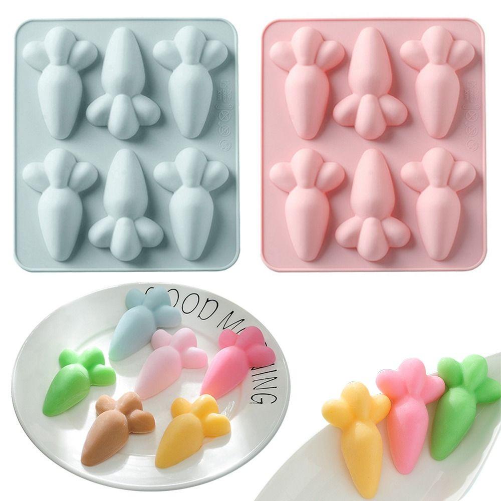 R-FLOWER Easter Silicone Mold DIY Cetakan Sabun Dekorasi Liburan 6rongga