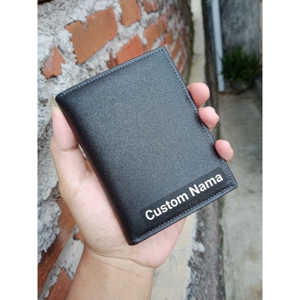 Dompet Kulit Pria Asli Original 100% Kulit Sapi Asli Garut model berdiri