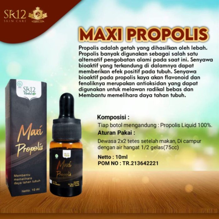 Paket Obat Untuk Promil Herbal Beel Cepat Bpom - MAXI PROPOLIS SR12 - Ramuan Hamil Anak Cowok Paling