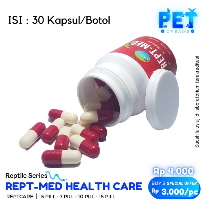 PROMO MRVET REPT MED KAPSUL OBAT KURA FLU PILEK MOGOK MAKAN SULCATA