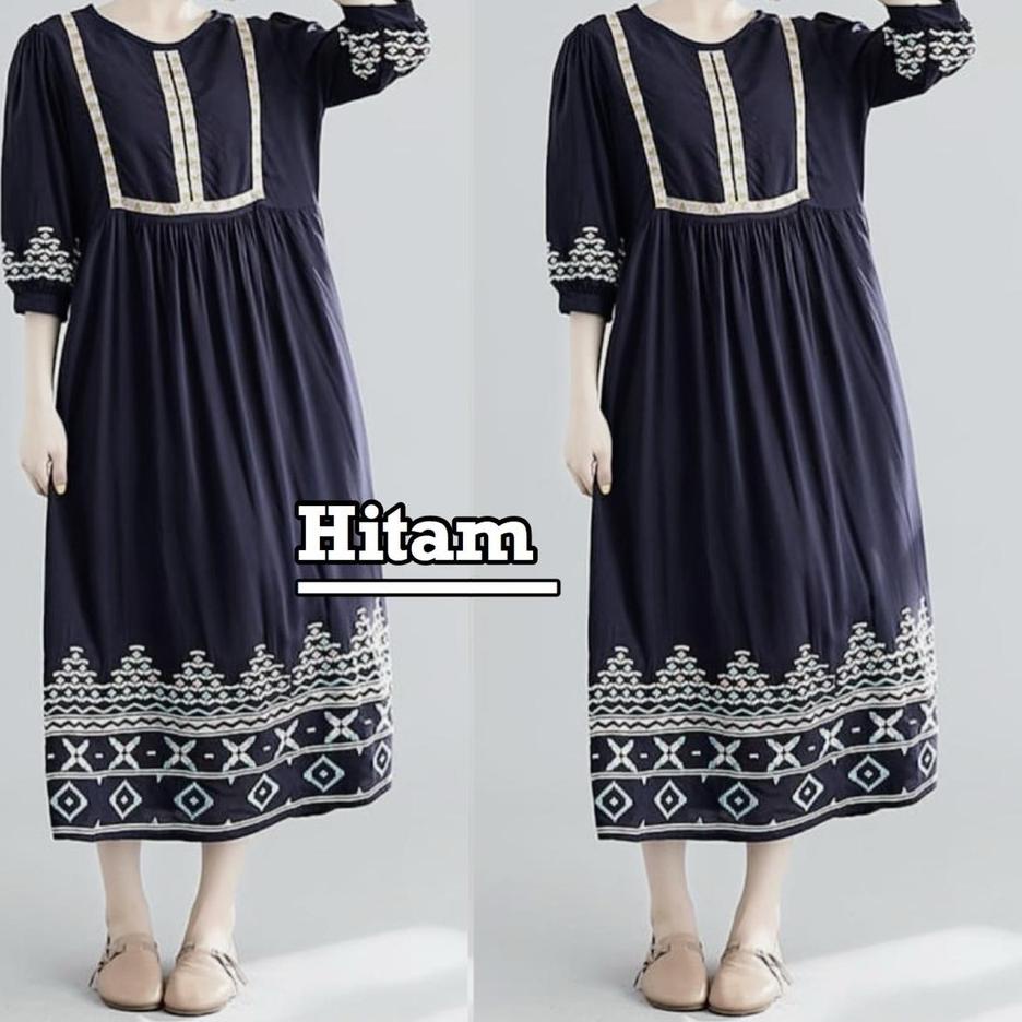 Damai fashion jakarta - baju DRESS muslim gamis wanita SOFIA 4 warna - konveksi murah tanah abang