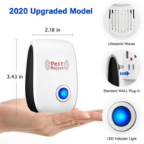 Alat Pengusir Serangga Nyamuk Tikus Lalat Kecoak Pest Reject Repeller Ultra Ultrasonic Anti Hama Ultrasonik