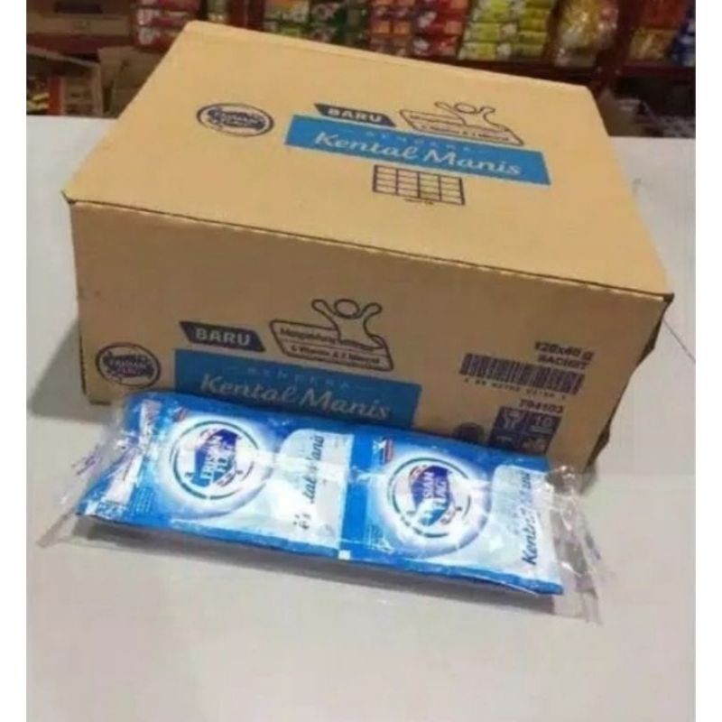 Susu kental manis bendera/Frisian flag putih sachet