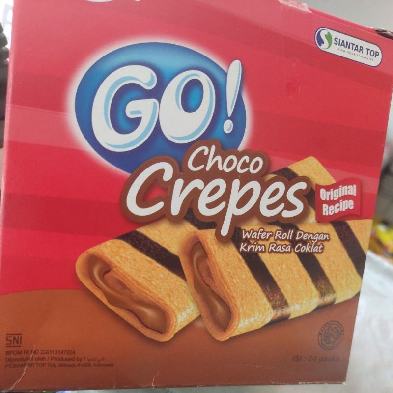 Go! Crepes Choco Wafer Roll 1pack
