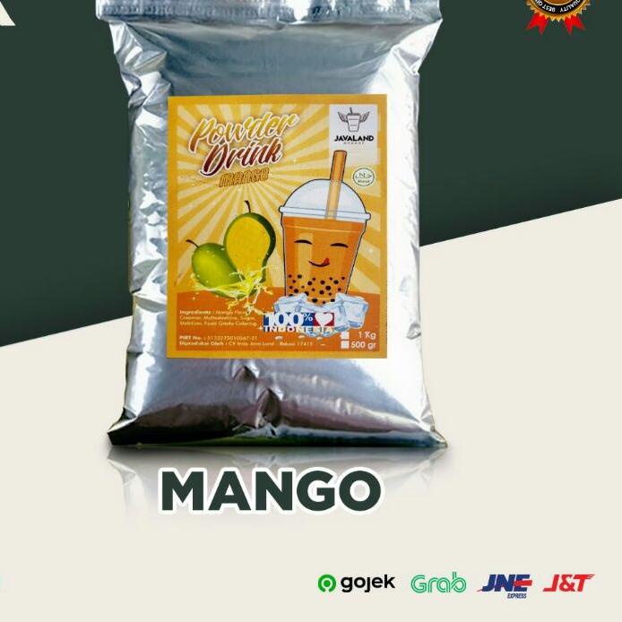 

12.12 Bubuk Minuman Bubble Powder Drink Mangga / Mango ORIGINAL Javaland 1kg 