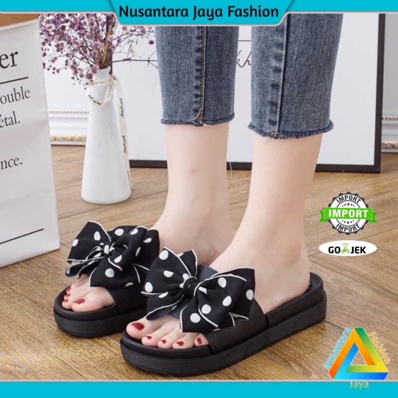 Sandal Wedges Wanita Model Pita Terbaru Balance 239-3