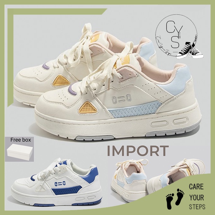 CYS COD SEPATU SNEAKERS WANITA KOREA CASUAL TALI FASHION IMPORT SEPATU CEWEK SPORT WOMEN SHOES / SPT-19