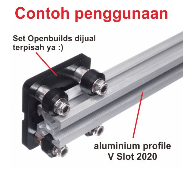 [HAEBOT] Aluminium Profile V Slot 2020 20x20 AP2020 Profil CNC 3 meter Frame Extrusion Mini Kerangka Mekanik Series 20mm x 20mm 3D Printer