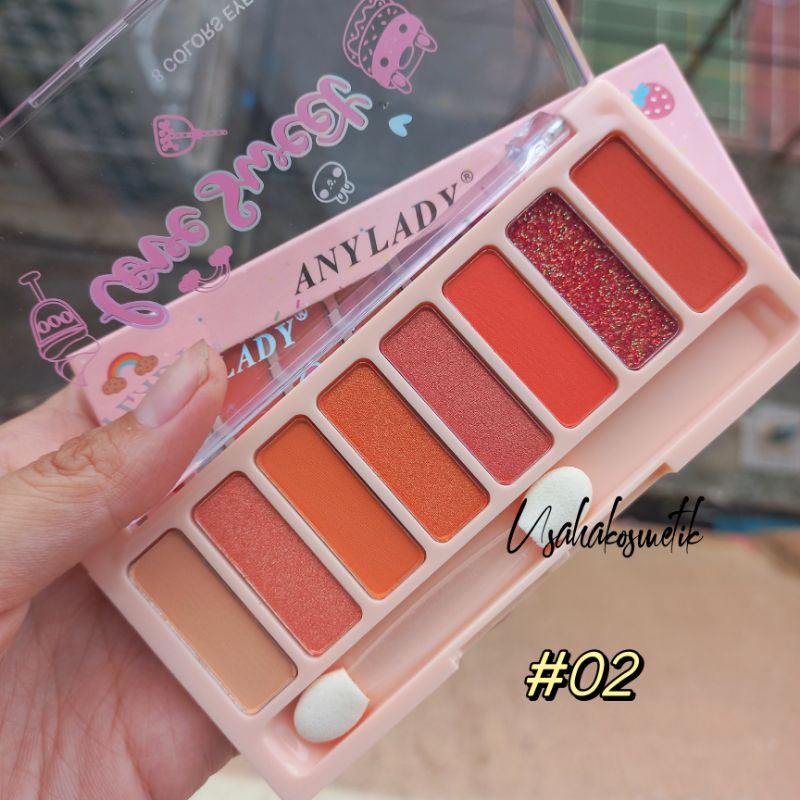 PROMO!! 972 EYESHADOW ANYLADY LOVE SWEET 8 WARNA EYE SHADOW