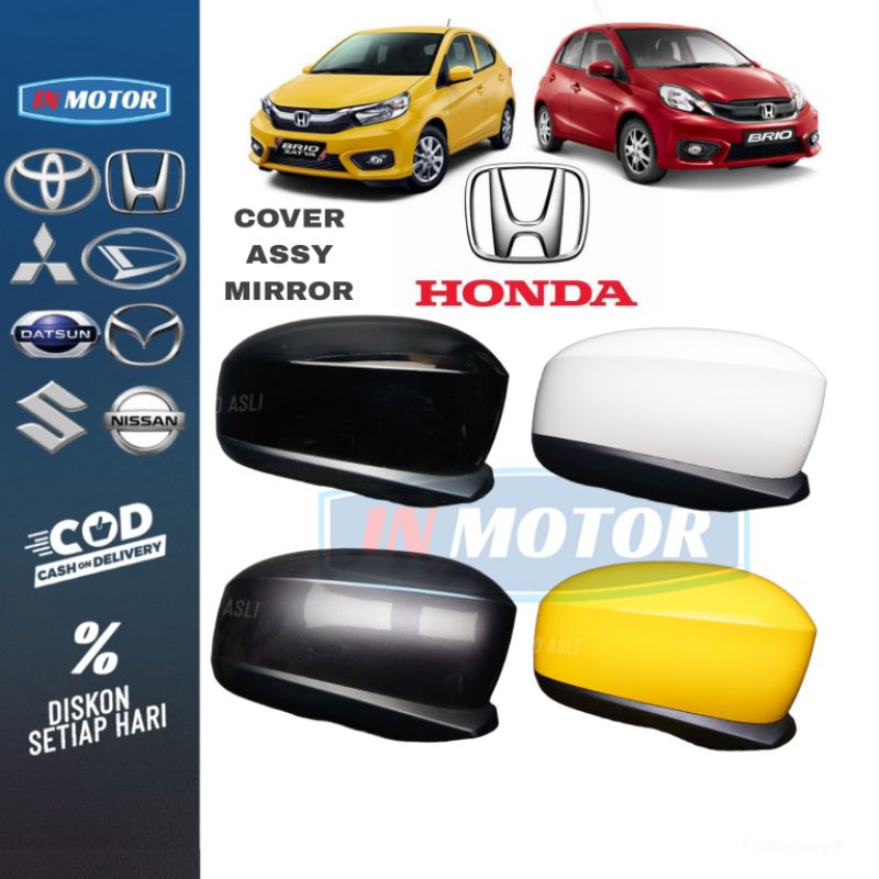 cover spion HONDA BRIO SATYA 2012 2013 - 2020 2021 2022 2023 batok spion brio original kanan atau ki
