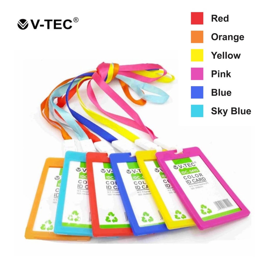 

Name Tag ID Card Holder + Tali V-TEC IDC-5490