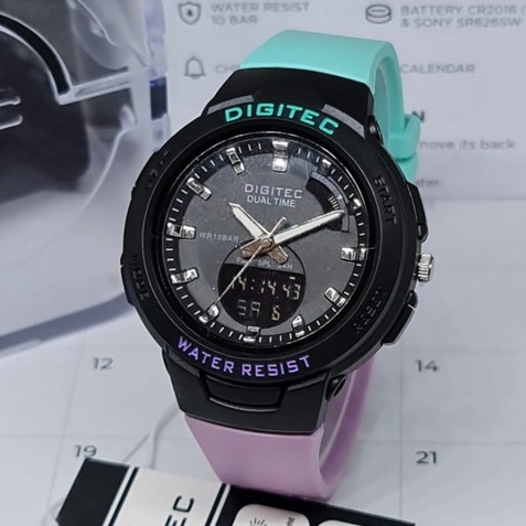 BISA COD! Jam Tangan DIGITEC 4028 ORIGINAL LED Bulat Digital Import Murah Mewah BONUS BATERAI CADANGAN!