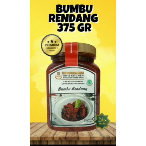 Bumbu rendang mateng BPOM halal/ bumbu instan rendang daging rendang ayam