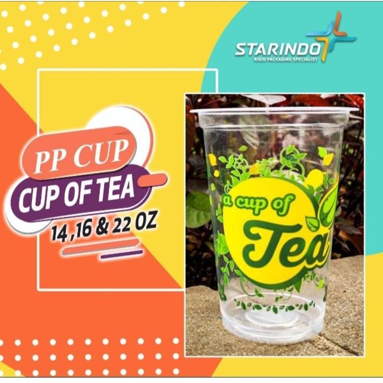 

Top Sale GELAS PLASTIK 22 OZ POLOS & TEA STARINDO