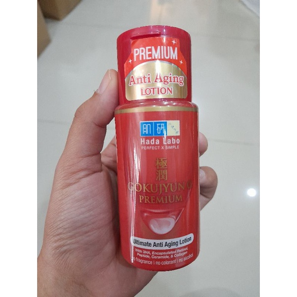 HADA LABO GOKUJYUN ALPHA dan GOKUJYUN ALPHA "PREMIUM" (MERAH) HYDRATING TONER UNTUK ANTI AGING