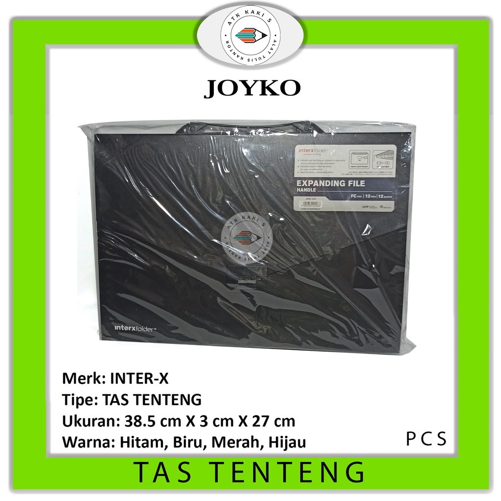 

INTERXFOLDER - Expanding File With Handle Folio -Tas Tenteng - PCS