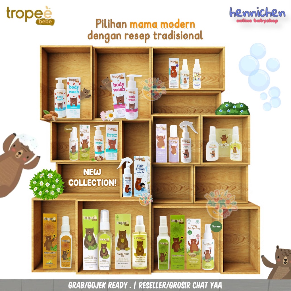 FREE BUBBLE 100 ML Tropee bebe candlenut shampoo / ULTIMATE HAIR CARE 30ML / Shampoo kemiri bayi / TROPEE HAIR LOTION WINTER 100 ML