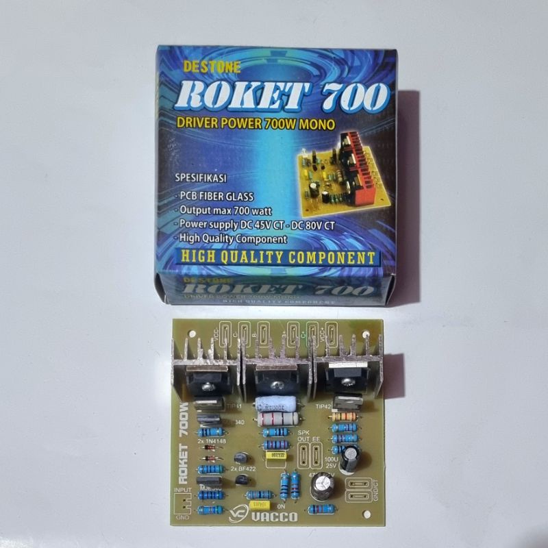 KIT Driver Power Amplifier Mono ROKET 700 Watt TURBO 700W Vacco