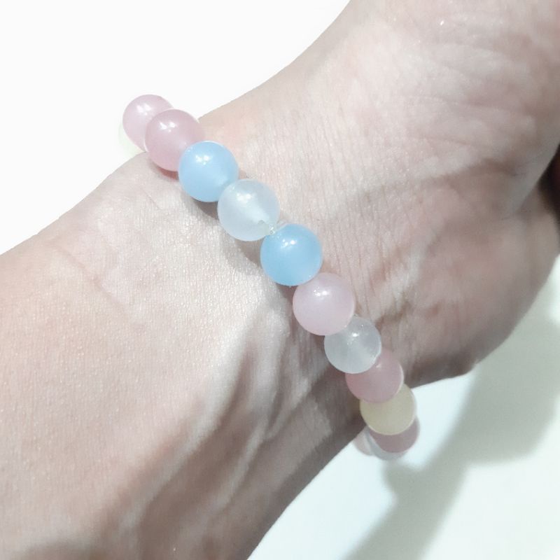 Gelang Cantik Batu Morganet 8mm 24Butir