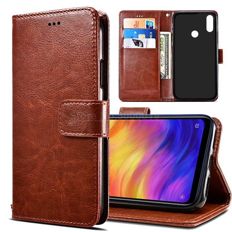 Redmi 9C / Case Redmi 9C / Kesing Redmi 9 C / Leather Wallet Case Dompet Sarung Kulit Hp