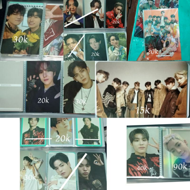 TREASURE CARD CASE WEVERSE BENEFIT/POB THE SECOND STEP AND PHOTOCARD PC ALBUM TREASURE THE FIRST STE