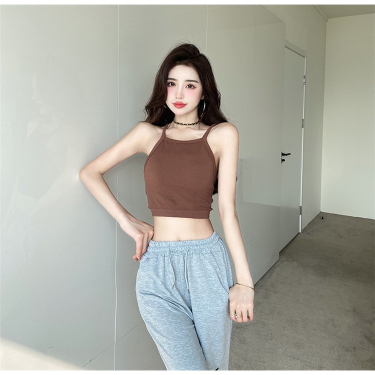 Tank Top Bra tanktop Kaos Crop Top BH Fashion Yoga Bra Sport Trendy Kekinian Style Streetwear sexy tanpa kawat Bra Korean