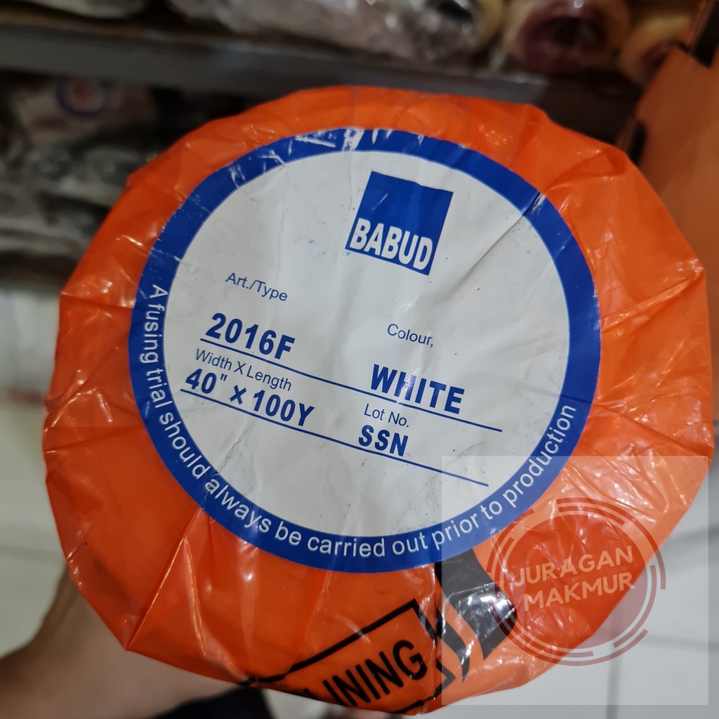 NEW- [1 ROLL] KAIN KERAS TIPIS 2016F BABUD 40"X100YAR SOFT - KAIN KERAS TIPIS LEM 2016F - KAIN KERAS