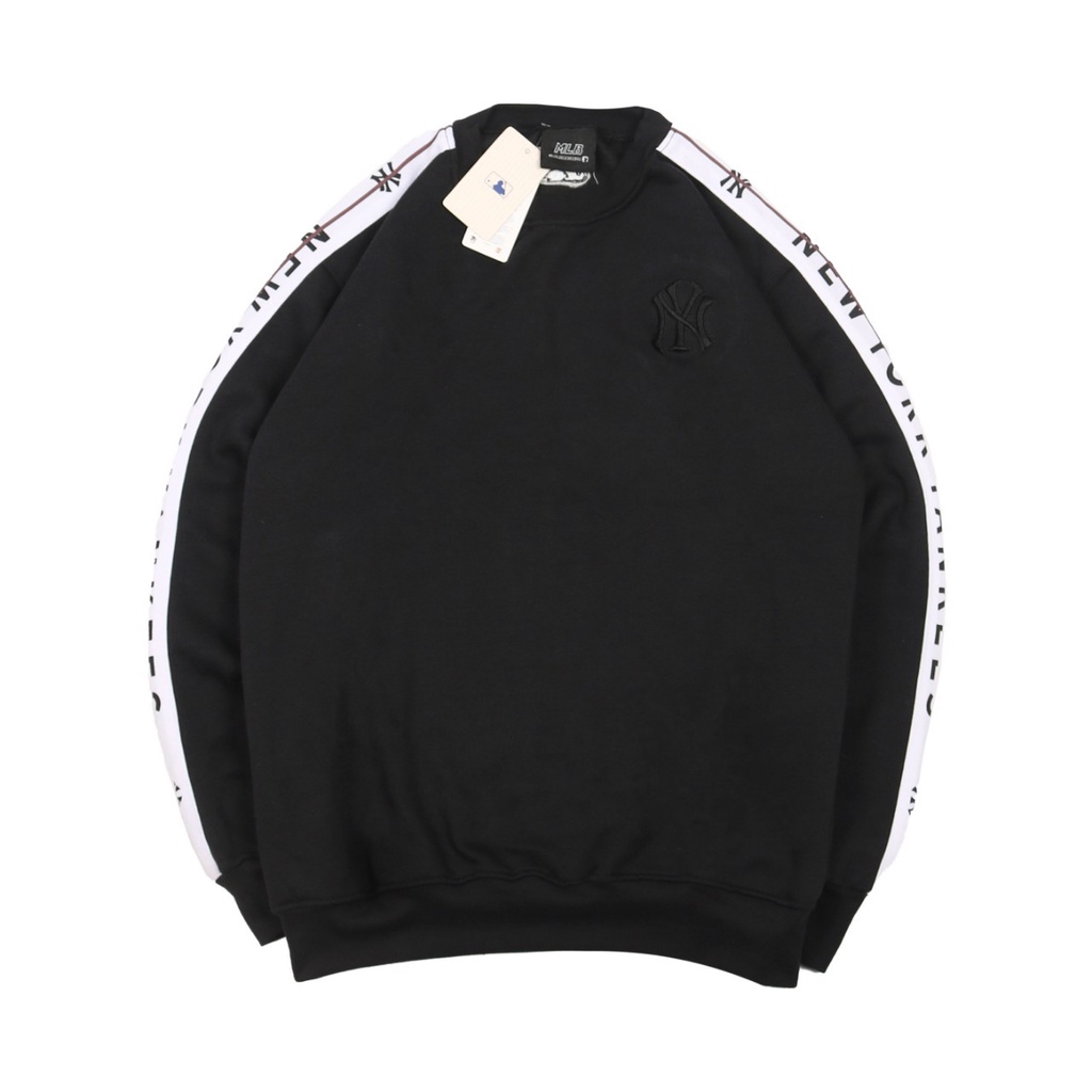 Sweater Crewneck Pria Premium Newyork Ny Stipe Lengan Best Quality