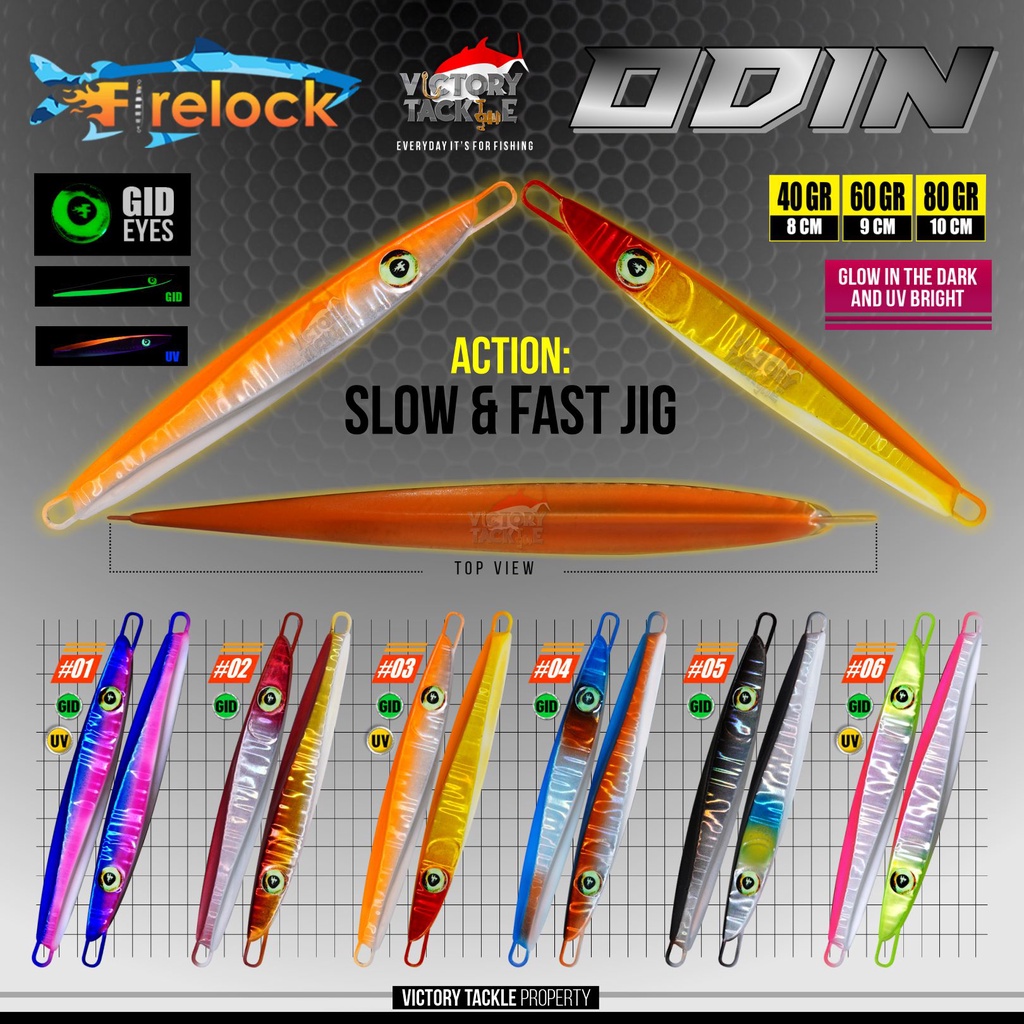 UMPAN PANCING metal jig FIRELOCK ODIN 40 | 60 | 80 | 100 | 160 GRAM