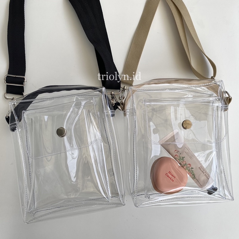 Tas pvc selempang transparan tas konser