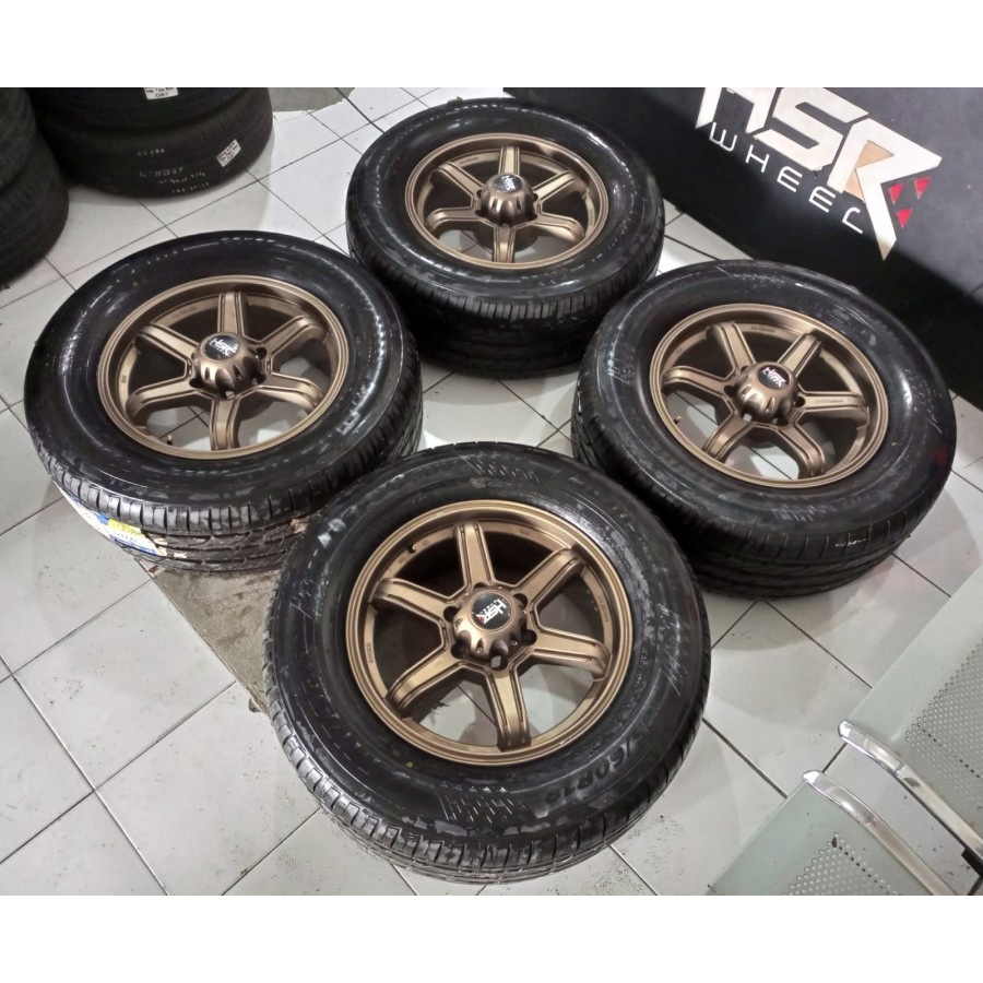 Velg Mobil Bekas Ring 18 Lubang 6 MINAS HSR R18X8 6X139,7 ET15 BAN 285 60 R18