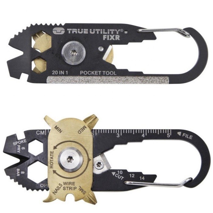 Peralatan Utility Multifungsi Tools Keychain Fixr MultiTool 20 in 1