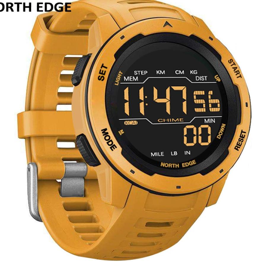 PROMOSI  1.1 NORTH EDGE MARS Original Sport Watch WATERPROOF 50M Outdoor Smartwatch Jam [KODE 243]