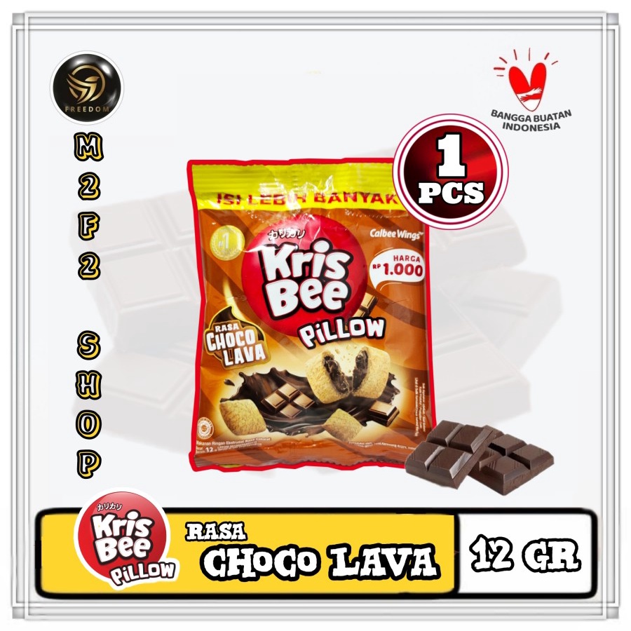 

Snack Kris Bee Pillow Choco Lava Sachet - 12 gr (Kemasan Satuan)