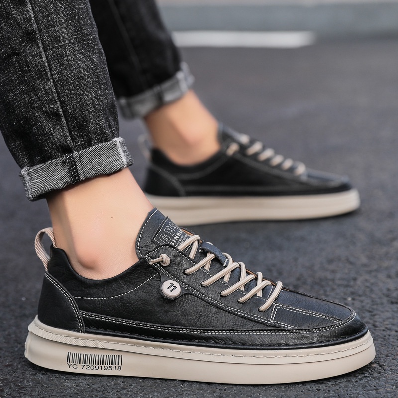 Sepatu Sneakers Import Pria Kulit Model Casual Terbaru Mamojo Store GENOS