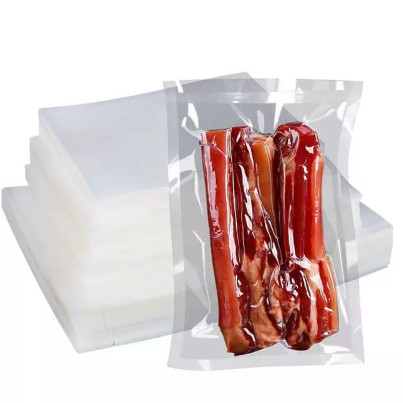 Plastik Vakum Polos 15x20 80micron / Plastik Vacum Polos / Plastik Vakum makanan foodgrade  ---(POL/15x20/PCS)