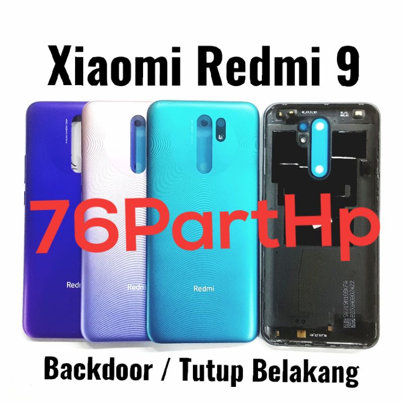 Backdoor Back Case Xiaomi Redmi Note 9 Tutup Belakang Handphone