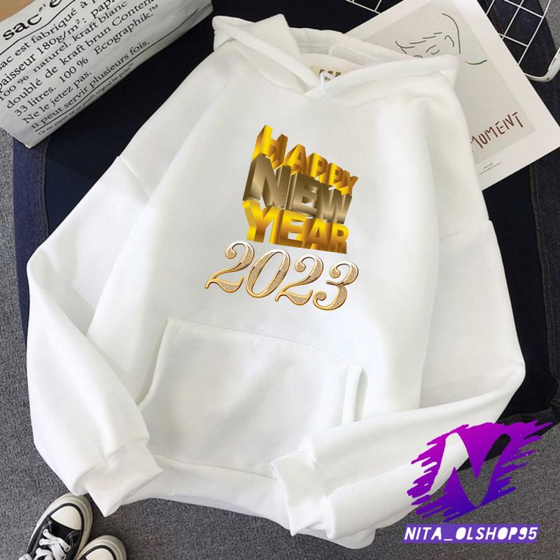 hoodie anak happy new year 2023