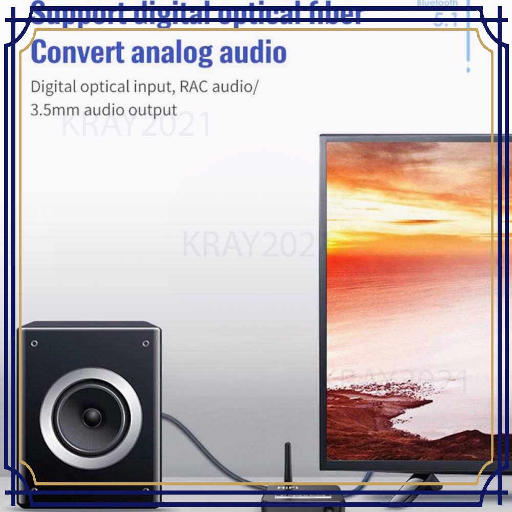 DAC Audio Bluetooth 5.1 Receiver HiFi Digital to Analog -CB743