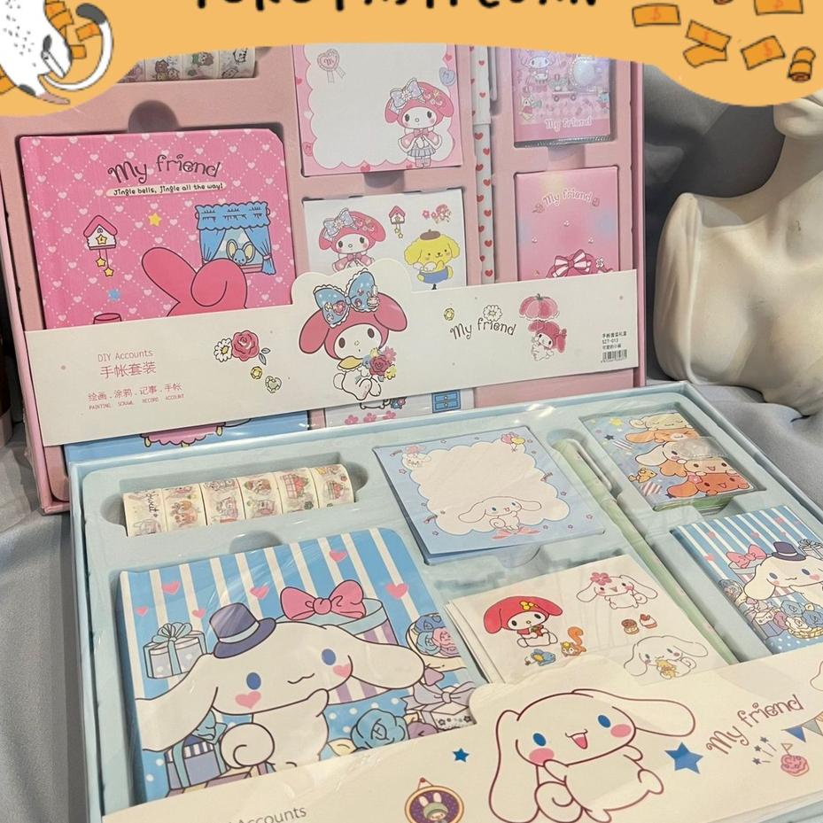 

T77♧ PAKET ALAT TULIS LENGKAP JURNAL 7 IN 1 KARAKTER sanrio / PAKET JURNAL 7 IN 1 INCLUDE BOX CUTE LUCU UNIK BISA Harga Terjangkau