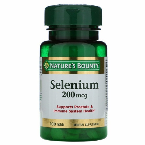 Obat Nature's Bounty Selenium 200 mcg 100 Tab Nature Bounty Selenium ORI US
