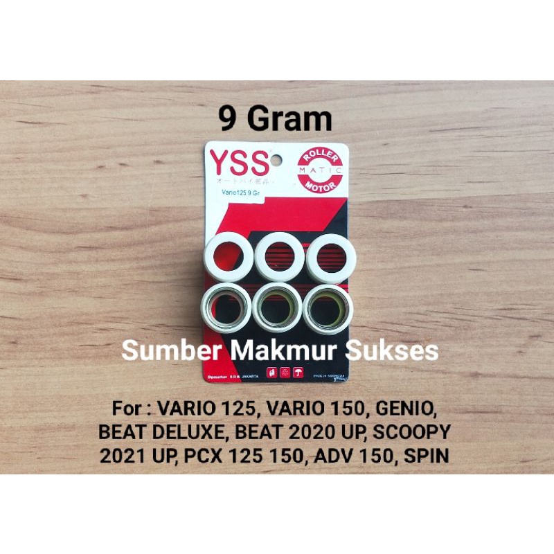 ROLLER ROLER VARIO 125 VARIO 150 GENIO BEAT DELUXE BEAT 2020 SCOOPY 2021 PCX 150 9 10 11 12 13 14 15 GRAM GR YSS