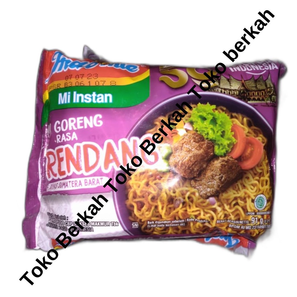 

Indomie Mi Instan Goreng Rendang 91G