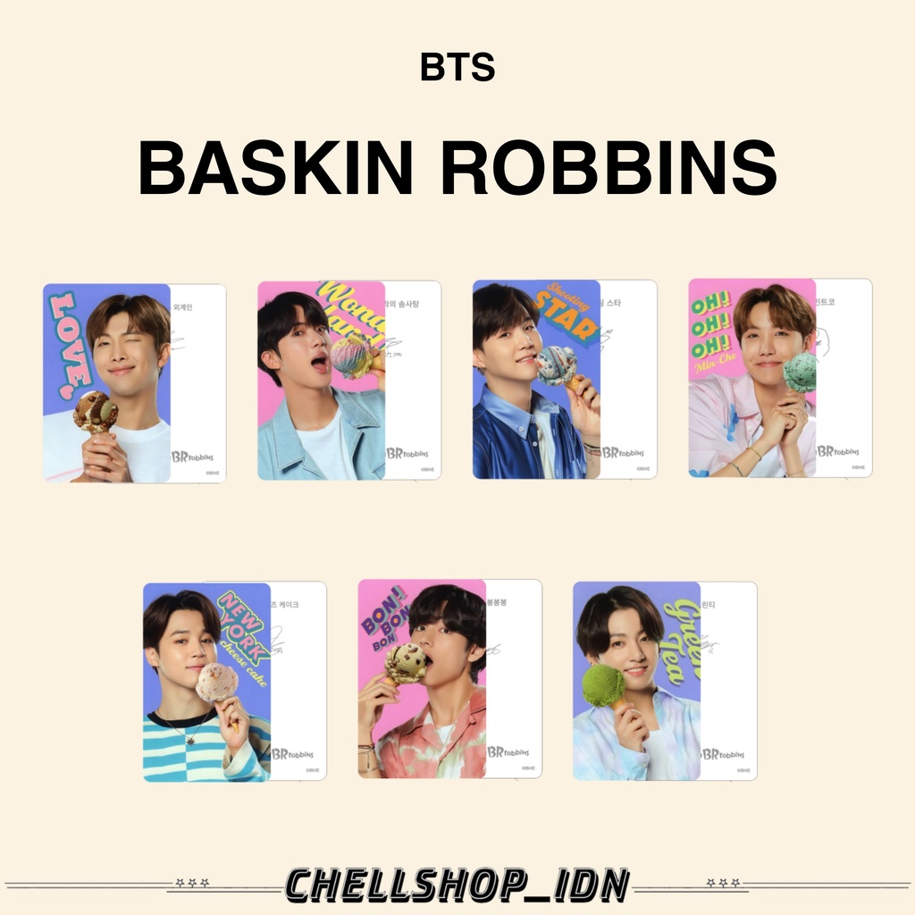 PHOTOCARD BTS BASKIN ROBBINS [UNOFFICIAL]