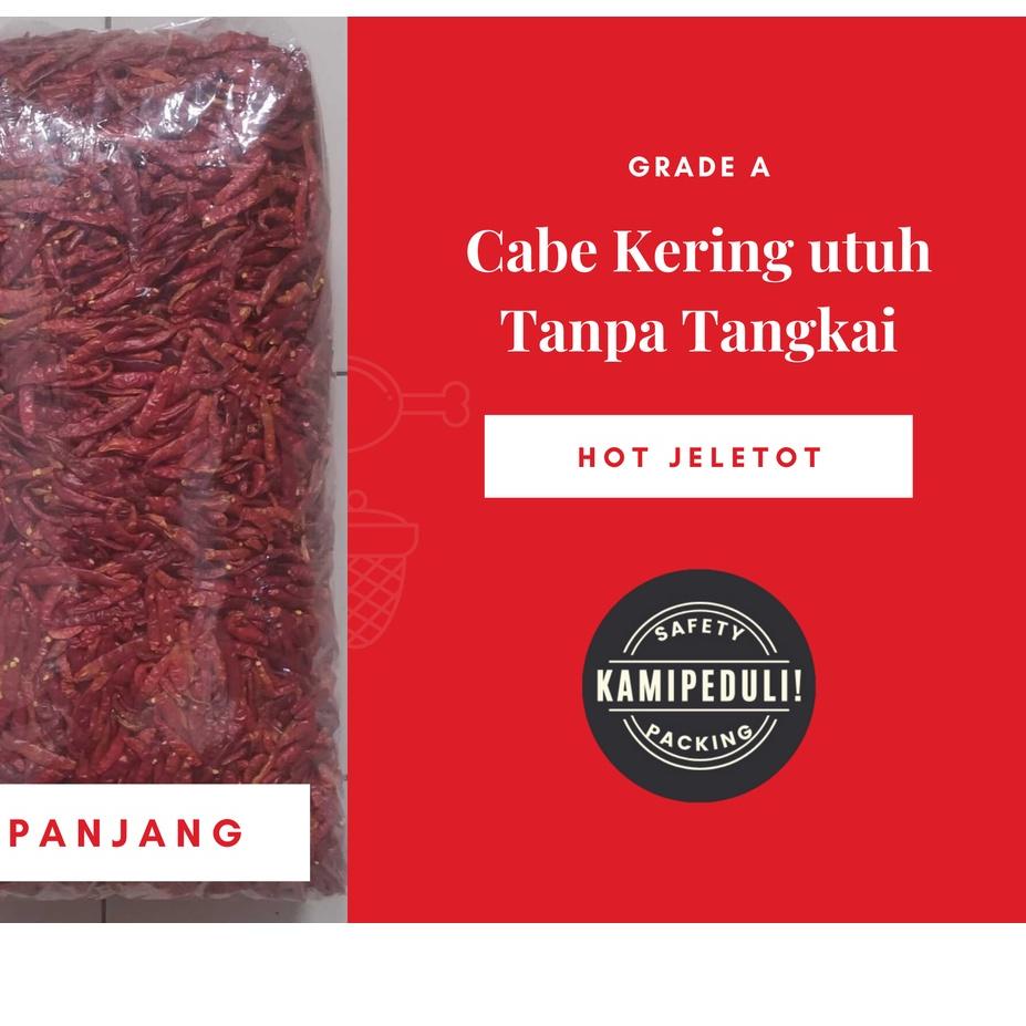 

COD✔️CABE PEDAS KERING TANPA TANGKAI KEMASAN 5 KG|KD5