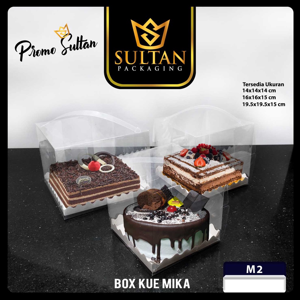 

Kotak Mika - Box Kue Transparan - Kotak Kue - Kotak Transparan - Box Mika - M2