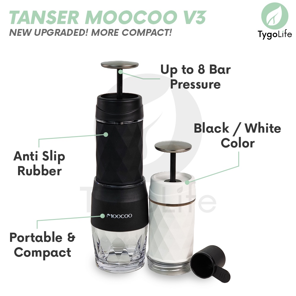 TANSER MOOCOO ESPRESSO COFFEE MAKER PORTABLE MANUAL TYGOPRESSO ALAT PEMBUAT KOPI ESPRESSO