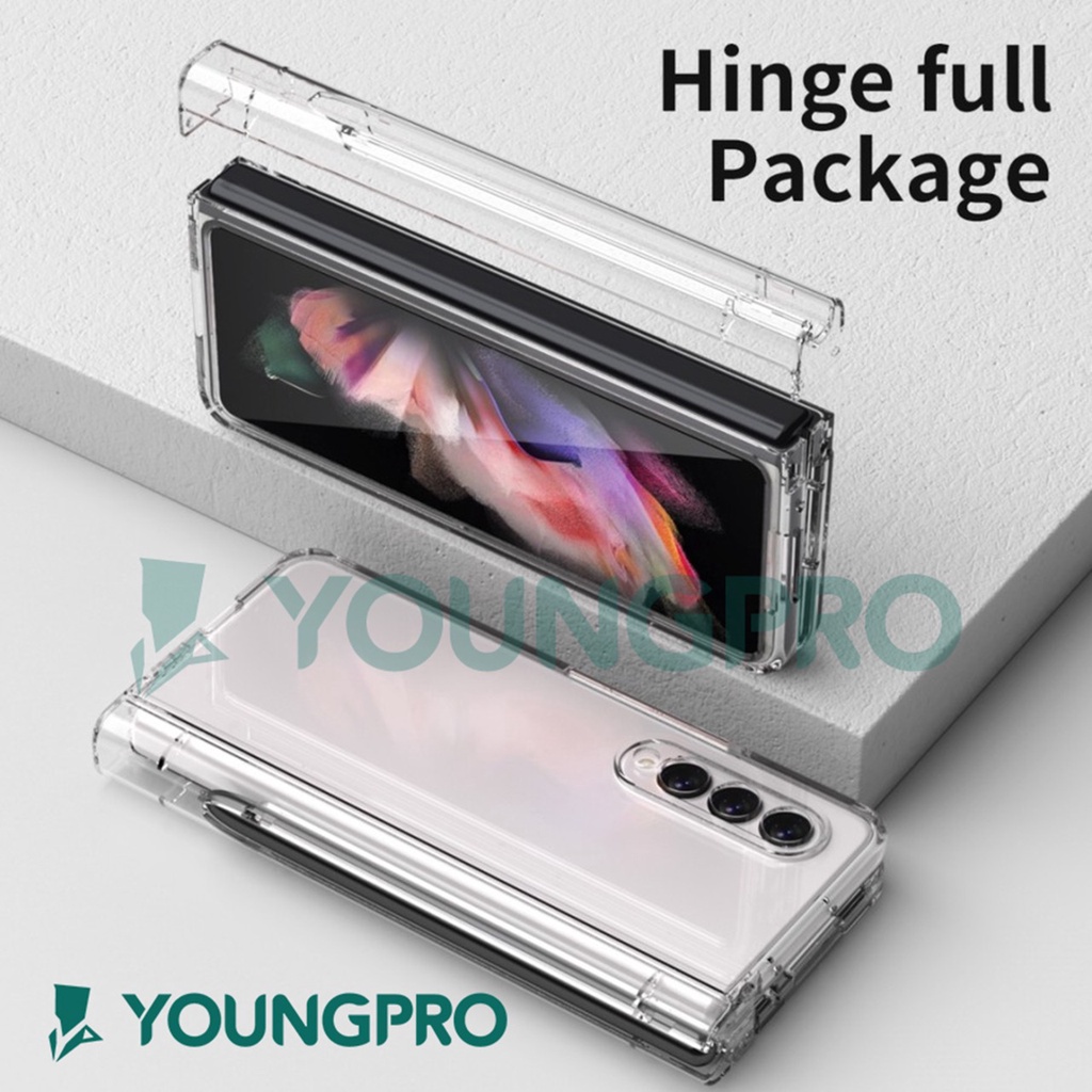 FUZE HARDCASE CLEAR SAMSUNG Z FOLD 3 4 AKRILIK / ACRYLIC FUZE (DEPAN BELAKANG)