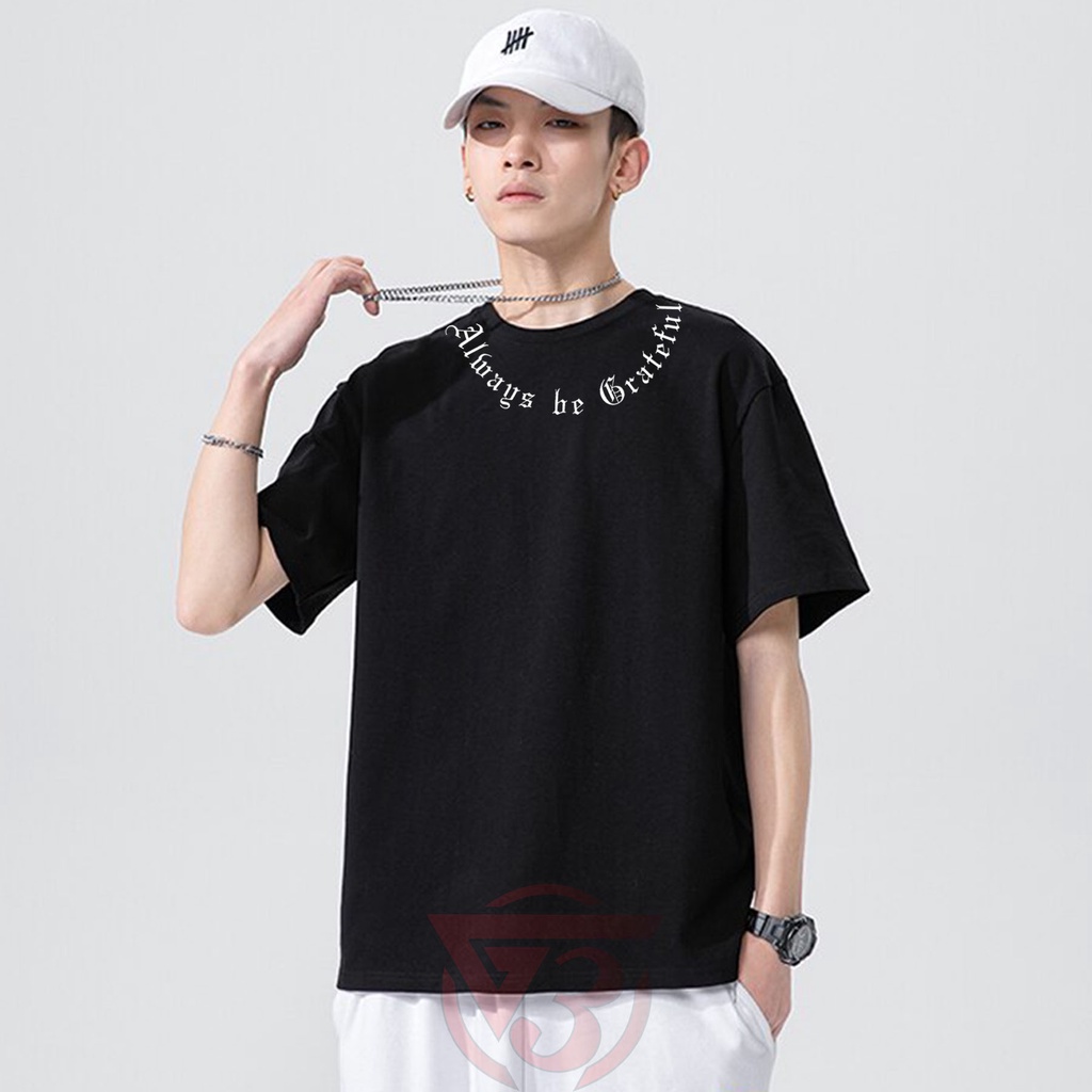 Kaos Baju Distro Cowok Atasan Kaos Aesthetic Motif Teks Good Attitude Good Vibes Termurah